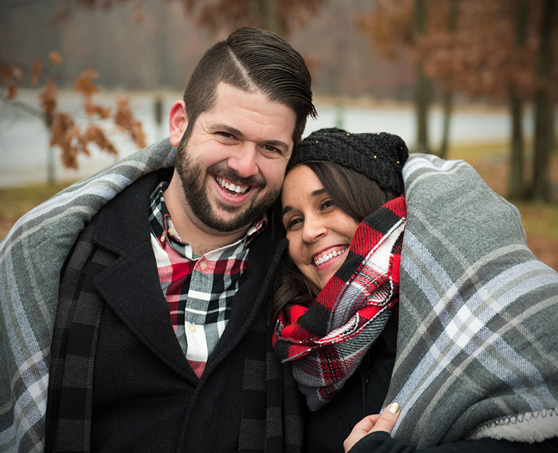 Couple Engagement Winter Love